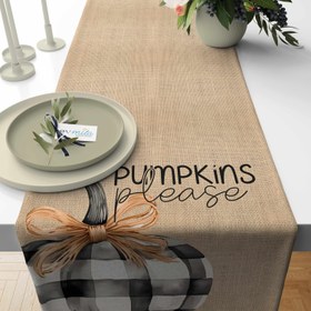 Resim Evmila Sonbahar Desenli Runner Modeli - 40x140 cm 