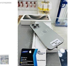Resim Apple iPhone 15 Pro Max İkinci El TR | 256 GB | Natürel Titanyum 