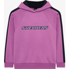 Resim Skechers G 2xi-Lock Hoodie Sweatshirt Büyük Kız Çocuk Mor Eşofman Altı SK242055-499 