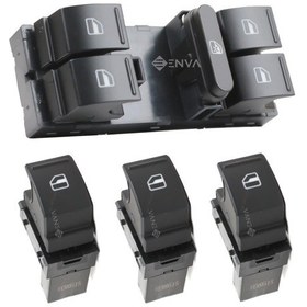 Resim Skoda Fabia Dörtlü Tekli Cam Açma Düğmesi Takım 2008--2014 