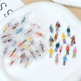 Resim 20 Adet DIY Reçine Kapsüller - Mücevher Yapımı ve El Sanatları için Renkli Mini Figürlerle Mükemmel 