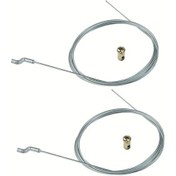 Resim Fochsia Çim Biçme Makinesi Hız Kontrol Tel Tamir Kit 2 Adet Z Kanca Uçlu Metal Kablo 