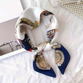 Resim 1 adet Kadın Modası Şık Yumuşak Rahat İlkbahar ve Sonbahar Stili 70.0 cm Baskılı Eşarp 