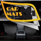 Resim Honeybeeshop Tesla Model 3 2019-2023 Xpe Zemin Matı Siyah Beyaz Izgara Çizgi Dayanıklı Şık Kolay Temiz 