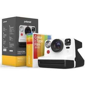 Resim Polaroid Now Generation 2 Instant Bundle Siyah - Beyaz Fotoğraf Makinesi + Film 