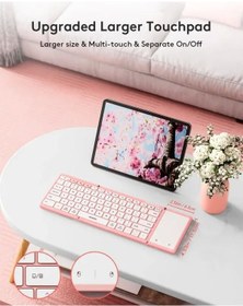 Resim Samsers Touchpadli Katlanabilir Bluetooth Klavye 