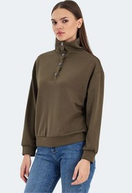 Resim VIDAL Oversize Kadın Sweatshirt Haki 