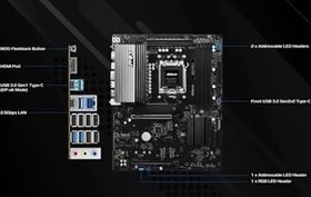 Resim ASRock B850 Pro-A ATX Anakart, AMD AM5 Ryzen 9000 & 8000, DDR5, 4x M.2 SSD, 4k 120Hz, AMD Expo 