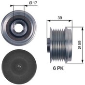 Resim Gates Oap7113 - Şarj Dinamo Alternatör Kasnağı Astra H-corsa C-d 