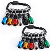 Resim Xindoker Alüminyum Anahtar Zinciri Uzatma Kolu, 1/4 İnç Hızlı Hex Shank, 500g Taşıma Kapasitesi, Çok Renkli Seçenekler 