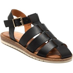 Resim Sandalet Kadın Rc-25y-210-r2614 John May Siyah Siyah 