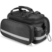 Resim West Bıkıng-Batı Bısıklet Büyük Kapasiteli Bisiklet Çantası Su Y15549-B Siyah 