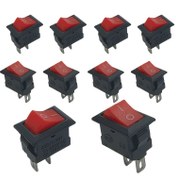 Resim 10 adet KCD11 Kırmızı Koltuk Anahtarları - 2-Pin 2-Position Güç Anahtarları, Cihazlar için Çalışma Voltajı, Sert Kablolu Oda Elektrikli Anahtar, Güvenilir ve Güvenli Kontrol için Pilsiz Çalışır - Endüstriyel Elektrik Malzemeleri ve DIY Projeleri için İdeal 