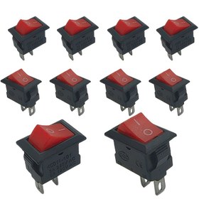 Resim 10 adet KCD11 Kırmızı Koltuk Anahtarları - 2-Pin 2-Position Güç Anahtarları, Cihazlar için Çalışma Voltajı, Sert Kablolu Oda Elektrikli Anahtar, Güvenilir ve Güvenli Kontrol için Pilsiz Çalışır - Endüstriyel Elektrik Malzemeleri ve DIY Projeleri için İdeal 