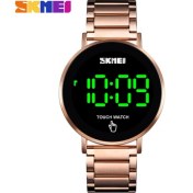 Resim Hanyang Gül Skmeı 1550 Yaratıcı LED Dokunmatik Ekran Su Geçirmez Dijital Kol Saatleri Lüks Paslanmaz Çelik Erkek Saatler Erkek Saat Dropshipping (Yurt Dışından) 