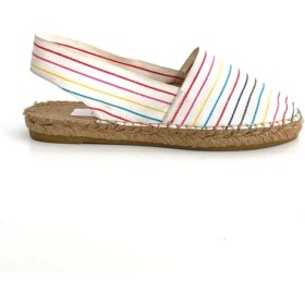 Resim Su Espadril Joan Beyaz Kadın Espadril Sandalet 