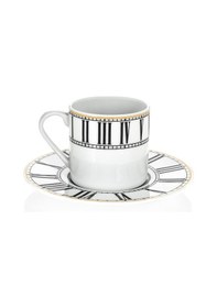 Resim Saat Çay Fincanı Beyaz 