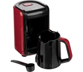 Resim Közde Türk Kahvesi Makinesi, Kırmızı, Pratik ve Şık Tasarım 