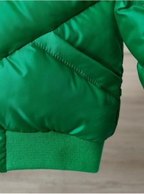 Resim Erkek Bebek Kapüşonlu Kışlık Mont 51332 Yeşil 