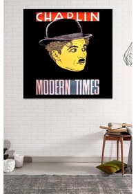 Resim Charlie Chaplin Modern Times Modern Zamanlar Kanvas Tablo 70 x 70 