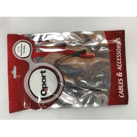 Resim Qport Q-A15 Audio + Microphone To 3.5Mm 