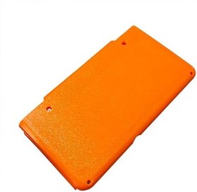 Resim DIY New3DS Ekstra Arka Klips Şarj Edilebilir Pil Paketi 4575 mAh Değiştirme, Nintendo Yeni 3DS El Konsolu ile Uyumlu, 15 Saat Uzun Ömürlü Güç Bankası, Turuncu Kapaklı Kılıf 