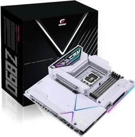 Resim Colorful iGame Z790 Vulcan W V20 DDR5 8800MHz E-ATX LGA1700 Gaming Anakart Beyaz 