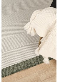 Resim Sisalux 3090 Krem Yeşil Yuvarlak Sisal Dokuma Jüt Kilim Hav Toz Vermez Mutfak Oturma Odası Halısı Krem - Yeşil 