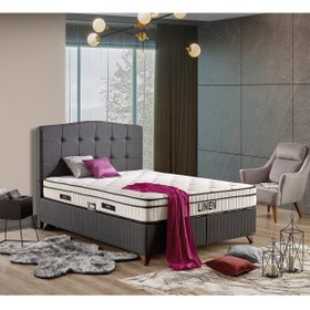 Resim İmaj Linen Baza Çift Kişilik 150x200 Cm (YATAK VE BAŞLIK FİYATA DAHİL DEĞİLDİR) 