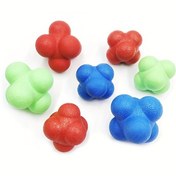 Resim (Çok Renkli Seçenekler: Kırmızı, Yeşil, Mavi) Altıgen Reaksiyon Topları - Toksik Olmayan, Doğal Kauçuk Yüksek Yoğunluklu Antrenman Topları, Hız, Çeviklik, Refleksler için Toksik Olmayan Hızlı Renk Kodlaması - Spor Salonu, Parti Oyunları ve Dövüş Sanatları için İdeal - Geliştirilmiş Tutuş ve 