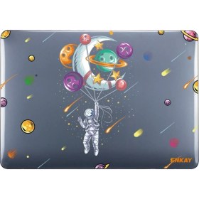Resim Enkay MacBook Pro 16 Inç A2141 Için Enkay Yıldız Kristal Kılıf Balon Astronot (Yurt Dışından) 