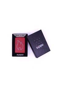 Resim Zippo Red Flame Dizayn Çakmak Kırmızı 