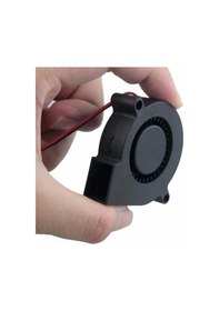 Resim 5015 12v Dc Salyangoz Fan 2 Pin 3d Yazıcı Soğutma Fanı Santirfüj Havalandırma Klima Türbin Kuluçka 