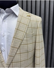 Resim Avni Ceylan Erkek Ekoseli tek Düğme Blazer Ceket 