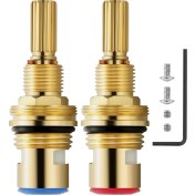 Resim Alchemy Craft Pirinç 1-001 ve 1-002 Seramik Vana Kartuşu, Newport Pirinç Musluklarıyla Uyumlu, Dayanıklı Pirinç Yapı (Yurt Dışından) 