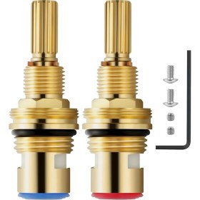 Resim Alchemy Craft Pirinç 1-001 ve 1-002 Seramik Vana Kartuşu, Newport Pirinç Musluklarıyla Uyumlu, Dayanıklı Pirinç Yapı (Yurt Dışından) 