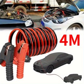 Resim 4M Araç Aküleri için Başlangıç Kablosu - Arabalar, Kamyonlar ve SUV'lar için İdeal - Kalınlaştırılmış ve Donmaya Karşı Dirençli - Dış Mekan Acil Durumları için Harika - 2.0L Mesafe Anti-Dondurma Modelleri için Tasarlanmış, Pilsiz 