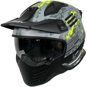 Resim Sway X2 Tokyo Trooper Modüler Full Face Çene Sökülebilen Motosiklet Kaskı 