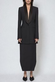 Resim Adkins Dalma Yaka Sırtı Açık Blazer - S 