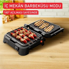 Resim TEFAL SuperGrill 3in1 6 Dilim Kapasiteli 2000 Watt Barbekü Izgara ve Tost Makinesi - Siyah 