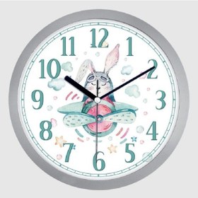 Resim 28x28 Cm Uçaklı Çocuk Odası Duvar Saati 1642 Çok Rekli 