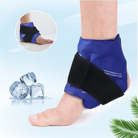 Resim 1 adet Ayak Bileği Buz Paketi, Yeniden Kullanılabilir Ayak Soğutma Paketi, Sıcak ve Soğuk Paket, Dizler, Dirsekler, Ayaklar, Ayaklar için Uygun, Günlük Egzersizten Sonra Diz Rahatlaması ve Rahatlatma İçin Uygun, Esnek ve Ayarlanabilir, Ayak Bakımı Aracı Aksesuarları, Çoklu Renkler Mevcut, Pil Gerektirmez 
