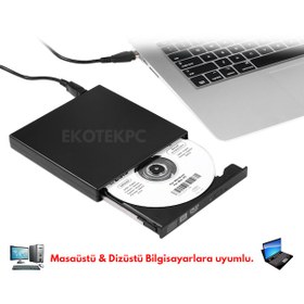 Resim Harici Dvd Rw Usb Dvd Writer External Dvd Rw Dvd Okuyucu Yazıcı 