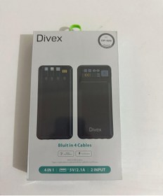 Resim Divex 10000 Mah Powerbank kendinden 4 Kablolu 