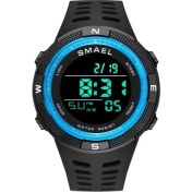 Resim Hanyang Siyah-Mavi Smael 1915 Spor Dijital Saatler Erkekler, 2022 5bar Su Geçirmez Chron Kronometre LED Çalar Saat Elektronik Bilek Saati (Yurt Dışından) 