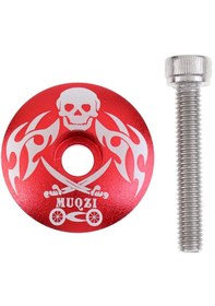 Resim Suntek Bisiklet Mtb Bmx Alüminyum Kök Üst Kapak Bir-kırmızı Kırmızı 