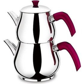 Resim Morlife Mari Maxi Boy Çelik Çaydanlık Gümüş 