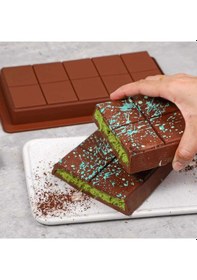 Resim Silikon Kalıp Dubai Çikolata Ve Kek Büyük Boy Tablet Dubai Çikolatası Kalıbı Renksiz 