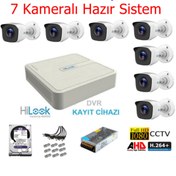 Resim Hilook Güvenlik Kamera Seti 7 Kameralı 8 Kanal Dvr 