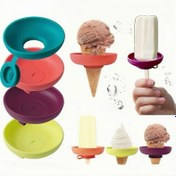 Resim Dondurma ve Popsicle Tutucu - Renkli Kapaklarla Damlama Tutucu, Yazlık Hediyeler İçin Taşınabilir Kalıp, Bulaşık Makinesinde Yıkanabilir, Doğum Günü Partileri ve Açık Hava Toplantıları İçin İdeal, Popsicle Tutucu|Renkli Kapak Tutucu|Dayanıklı Plastik 